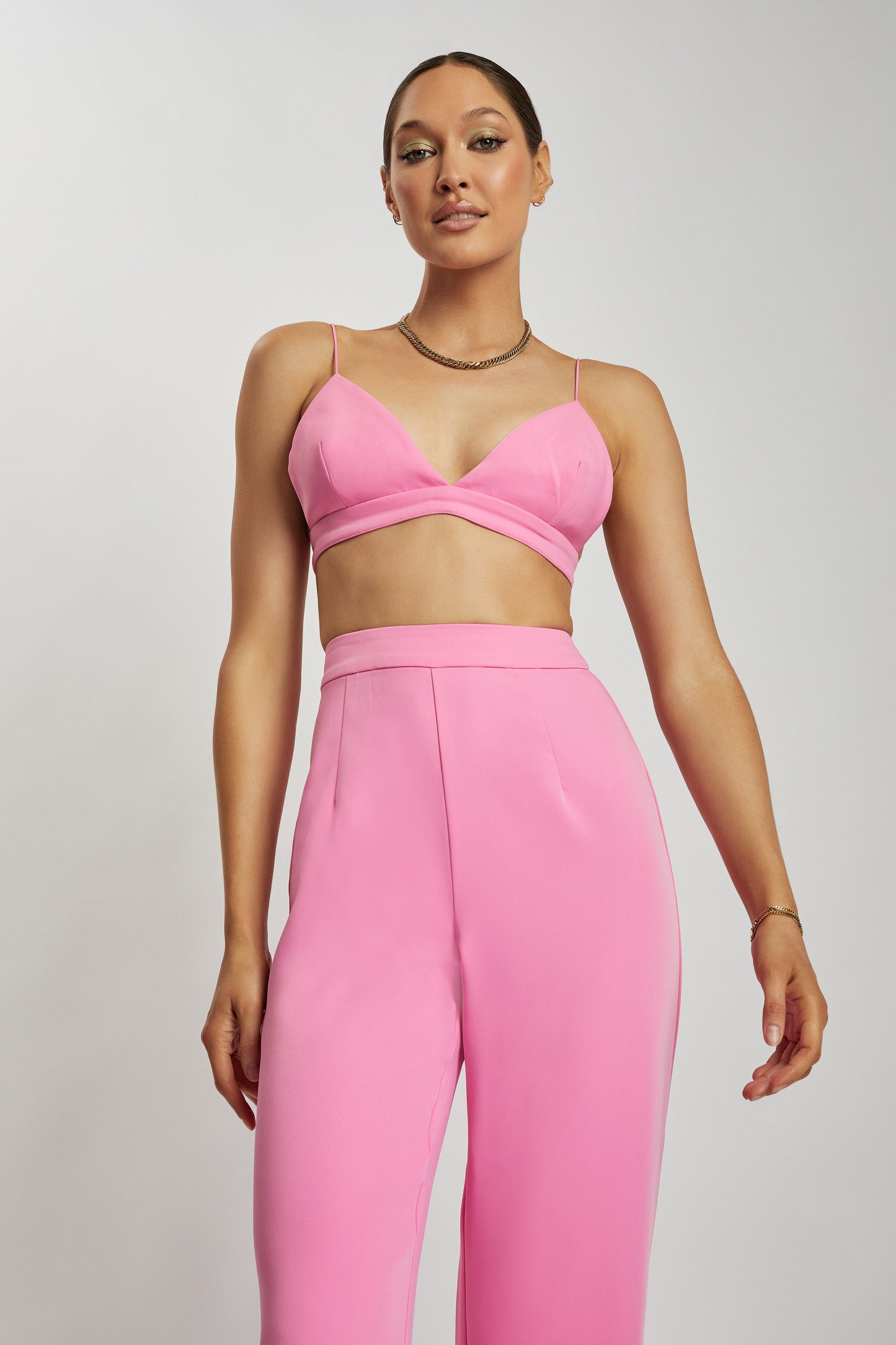 ROF Cynthia Üçgen Bralet - Pembe