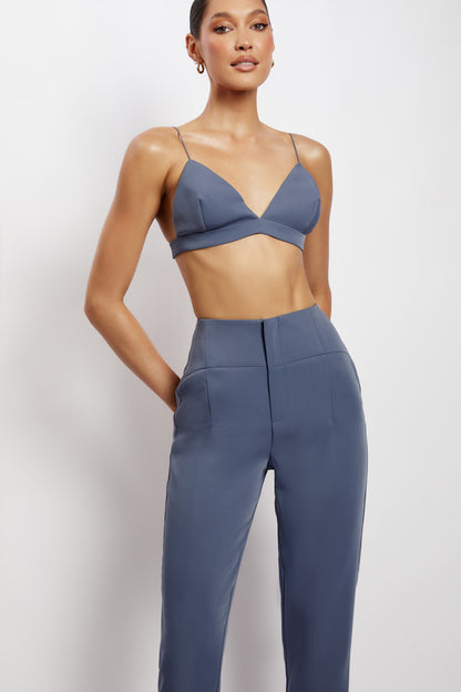 ROF Cynthia Üçgen Bralet - Çelik Mavi