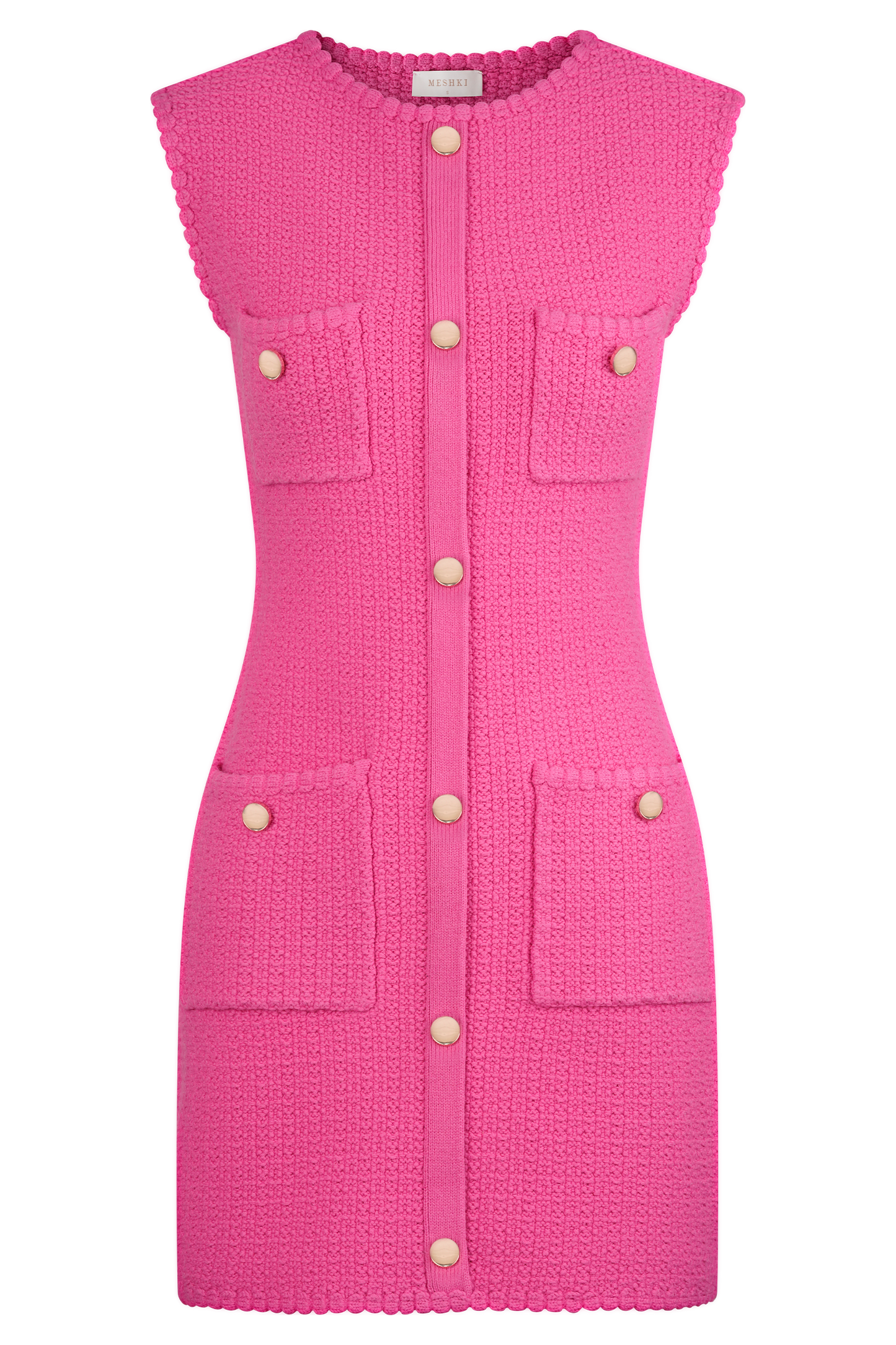 ROF Mia Triko Mini Elbise - Pembe