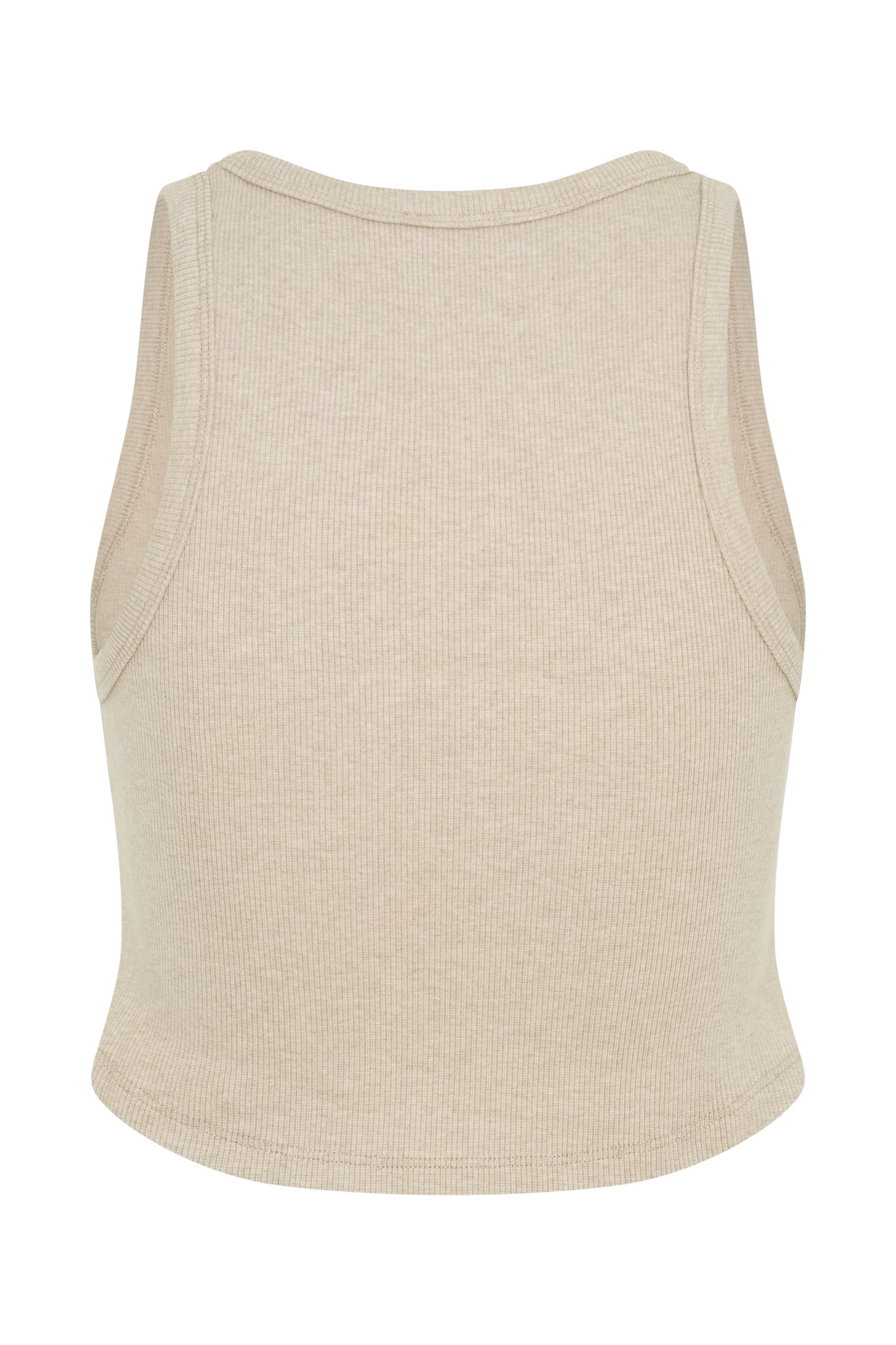 ROF Morgana Fitilli Kolsuz Bluz - Neutral Marle