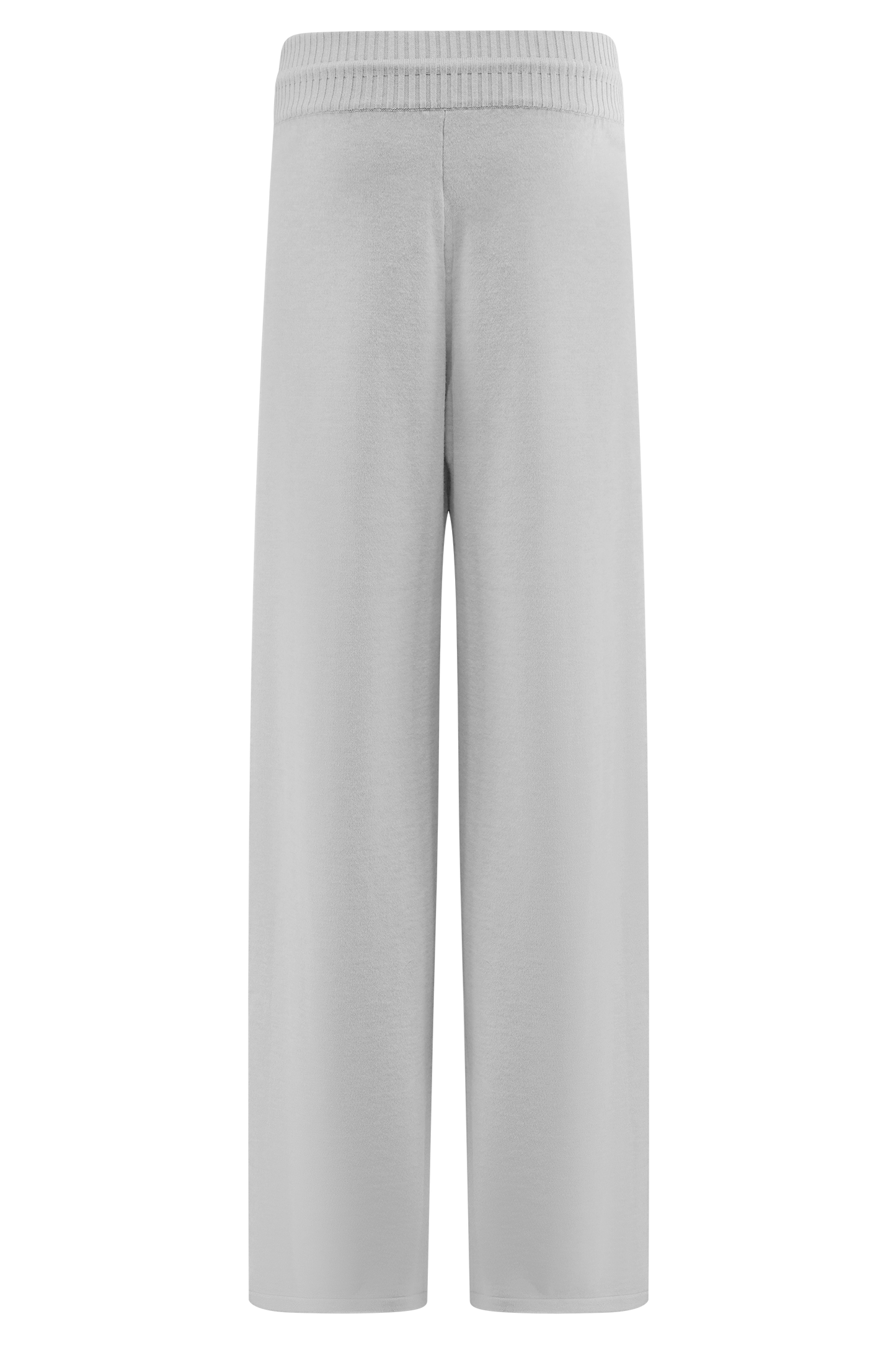 ROF Natalya Örgü Geniş Paça Pantolon - Heather Gri Marle