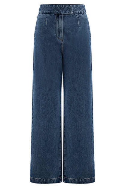 ROF Rayne Geniş Paça Denim Jean - 90'Lar Mavi