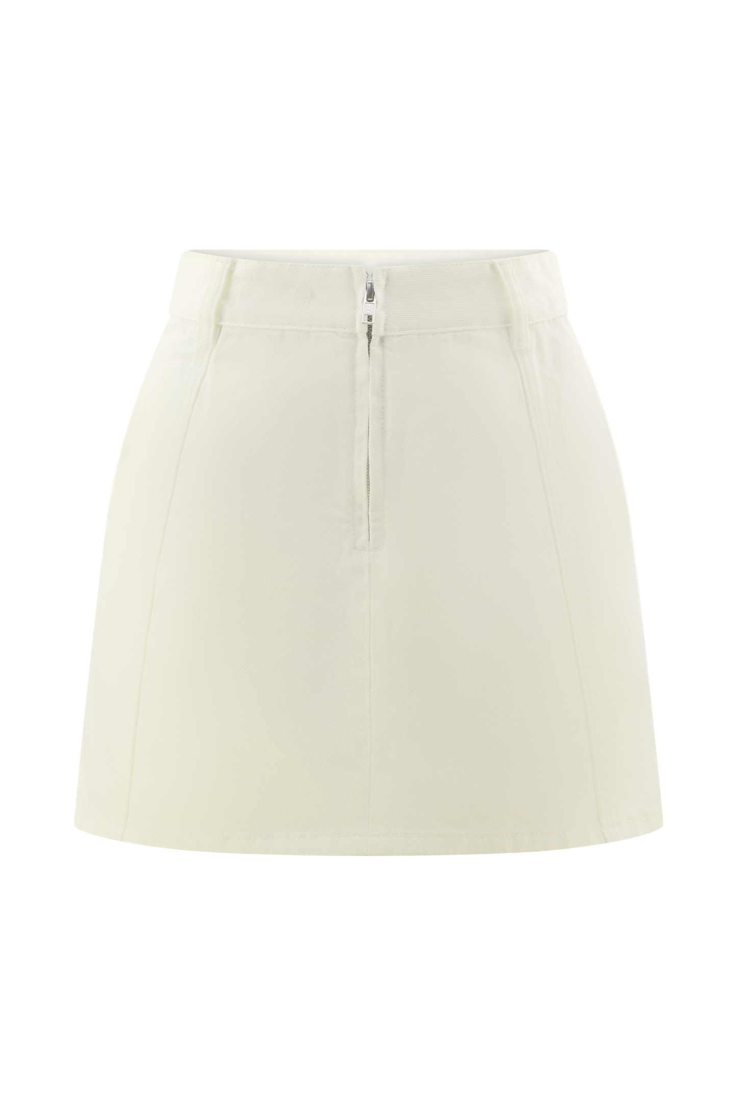 ROF Rosalyn Mini Denim Şort - Beyaz