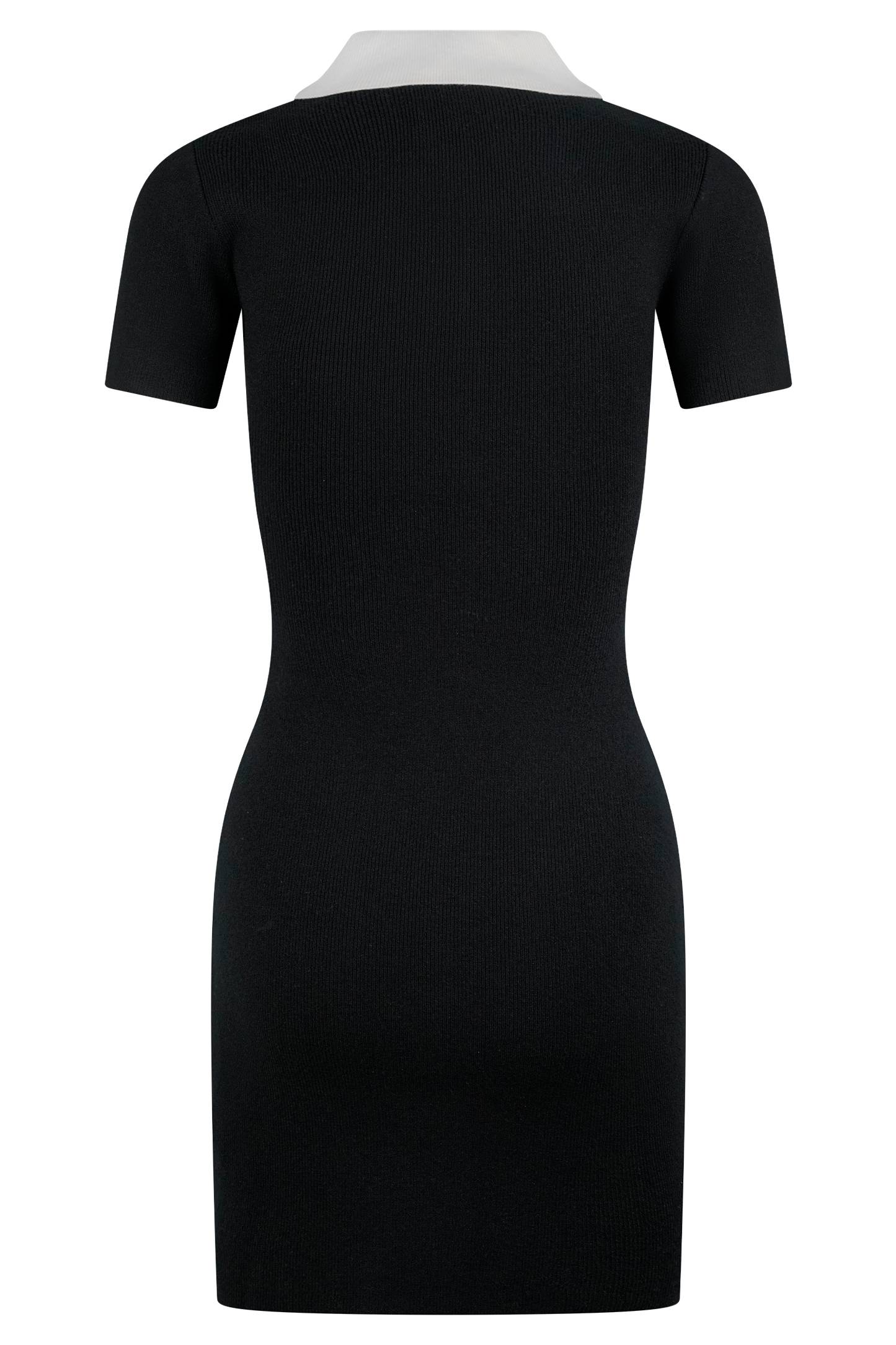 ROF Seema Kontrast Mini Elbise - Siyah/Beyaz