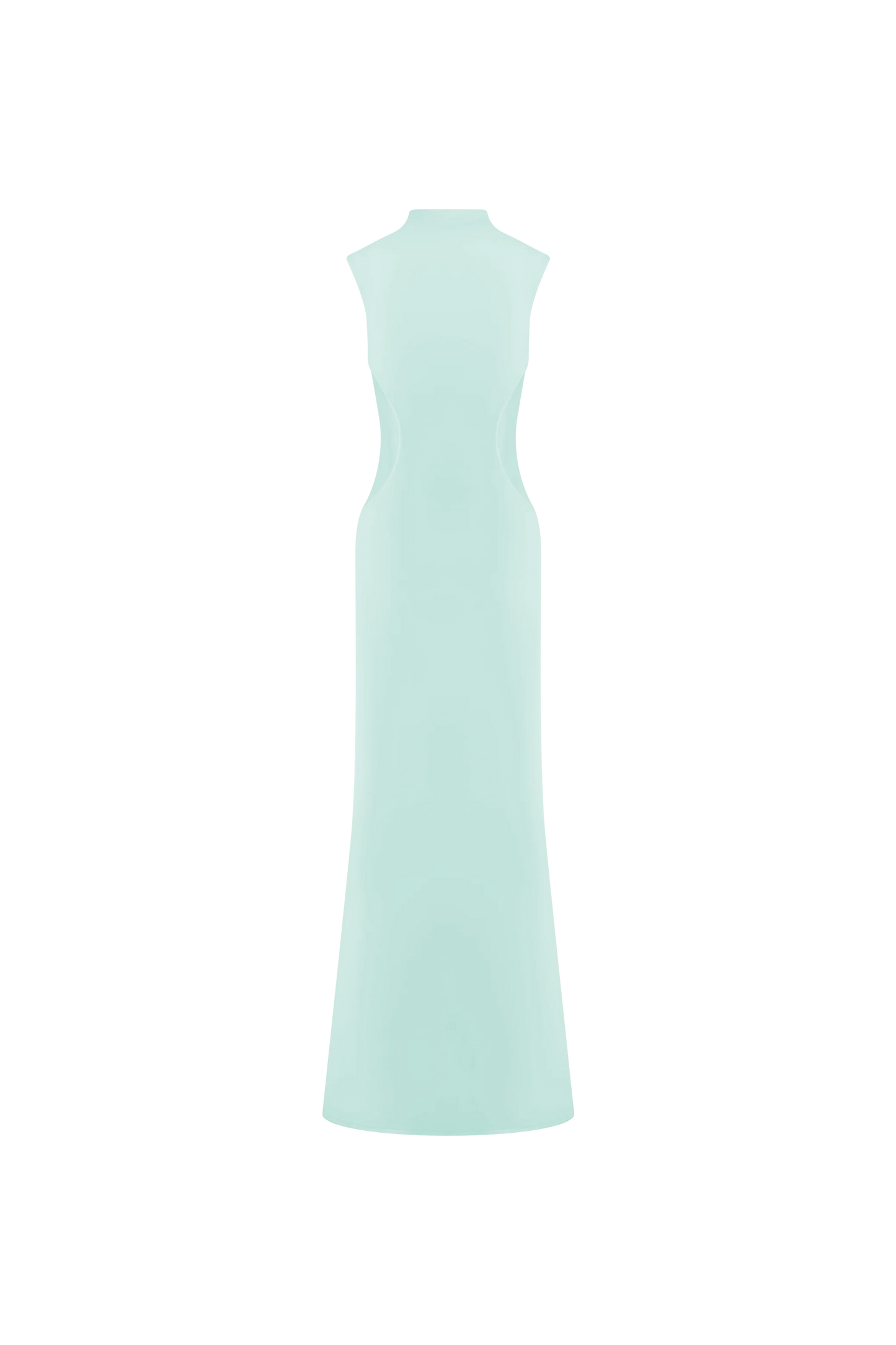 ROF Massie Slinky Ve Mesh Maxi Elbise - Lagoon