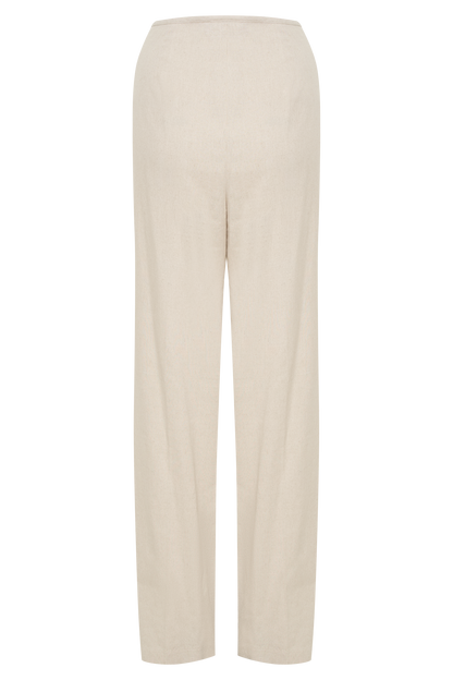 ROF Adrina Düz Paça Keten Pantolon - Naturel