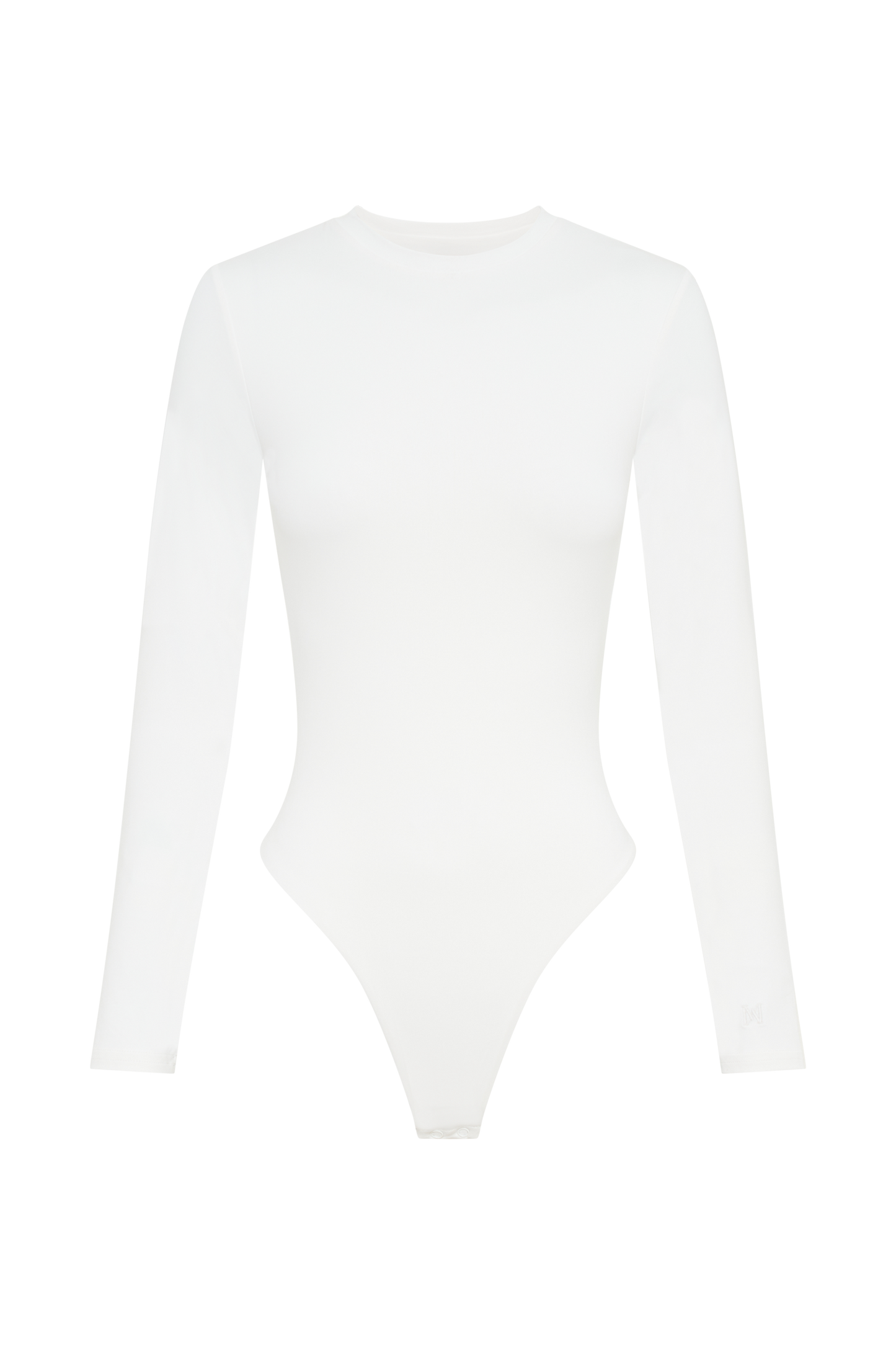 ROF Delilah Uzun Kollu Bisiklet Yaka Body - Beyaz