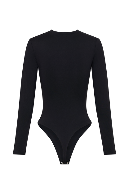 ROF Delilah Uzun Kollu Bisiklet Yaka Body - Siyah
